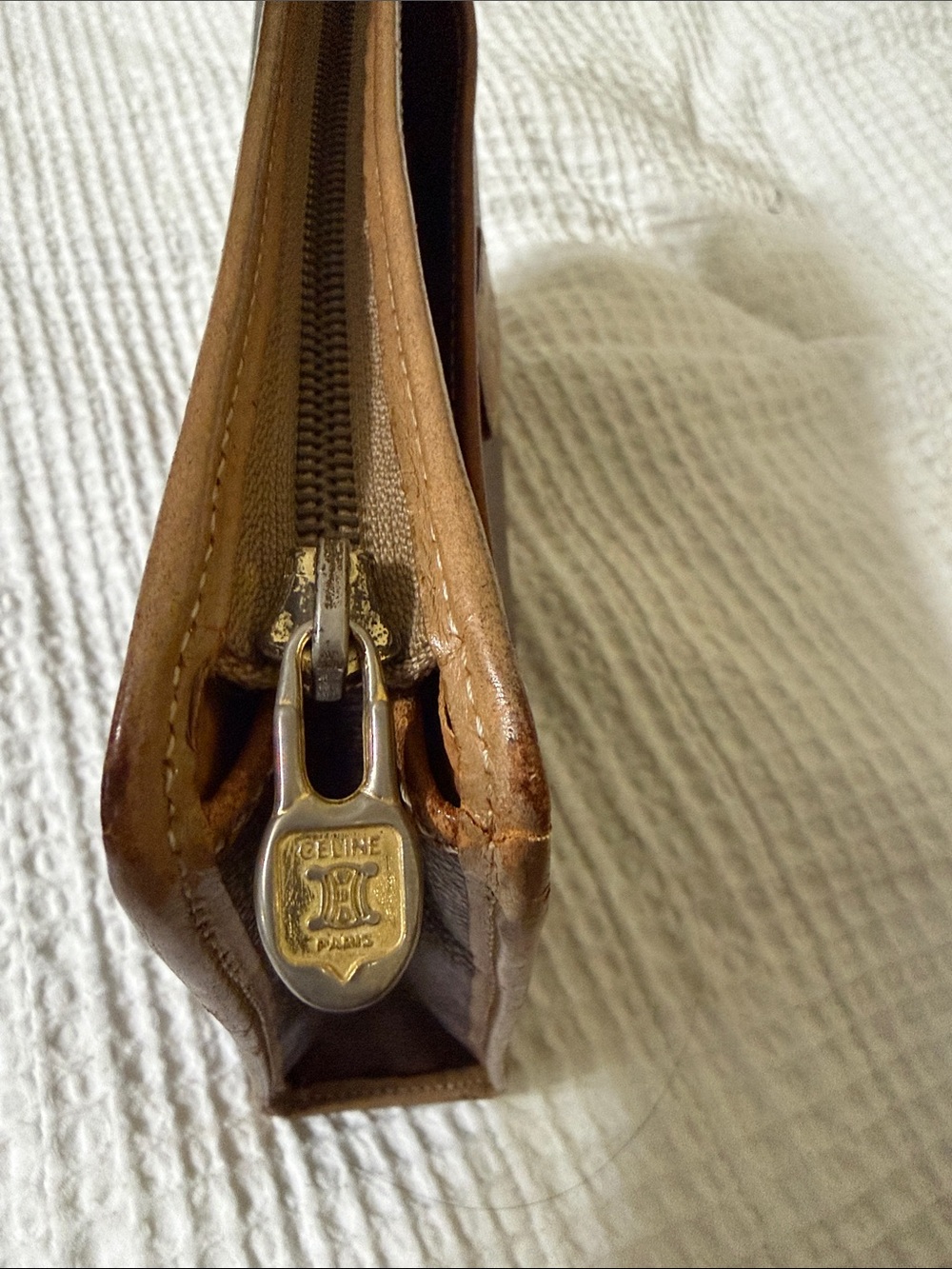 Celine Brown and Tan Monogram Toiletry Pouch ( final sale) - Picture 2 of 6